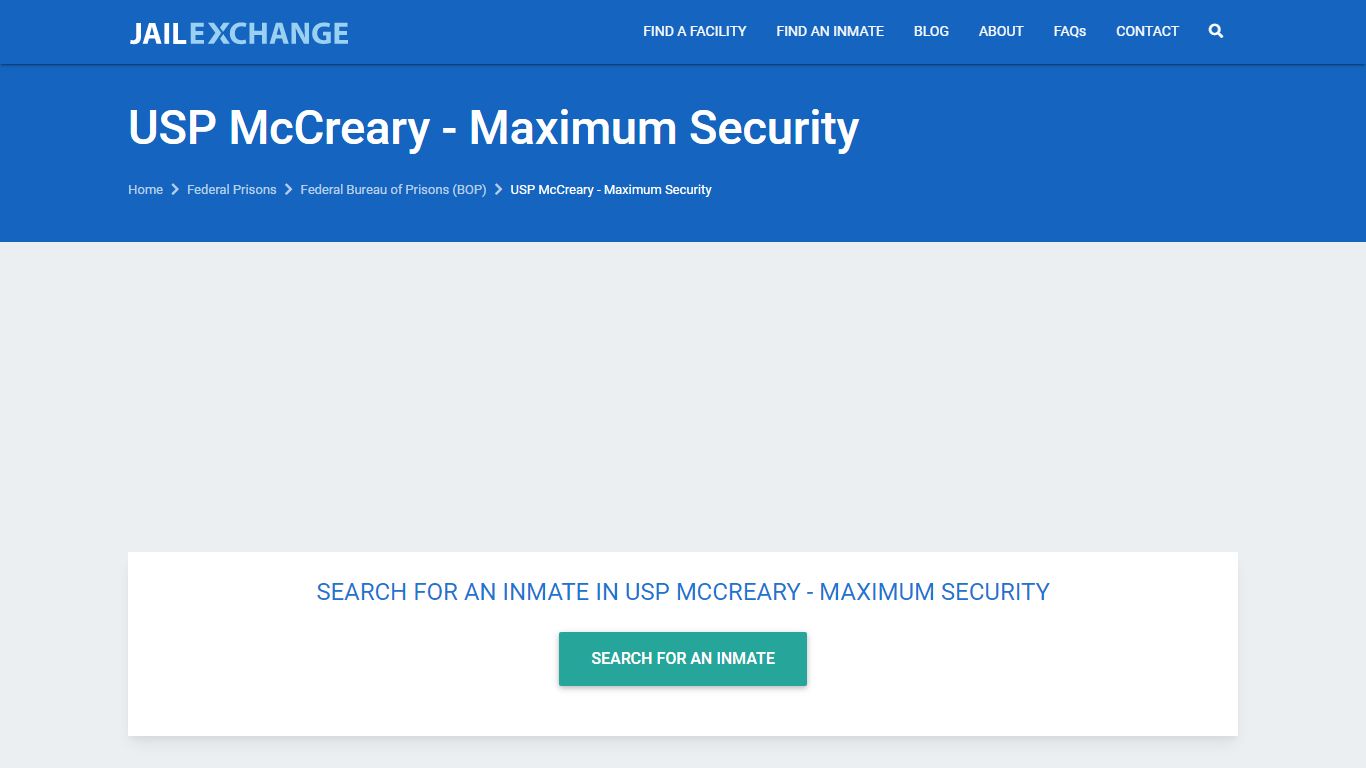 USP McCreary - Maximum Security Inmate Locator | BOP ...