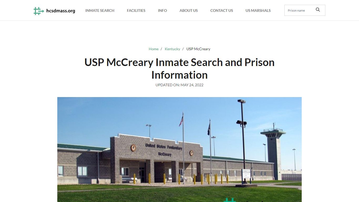 USP McCreary Inmate Search, Visitation, Phone no ...